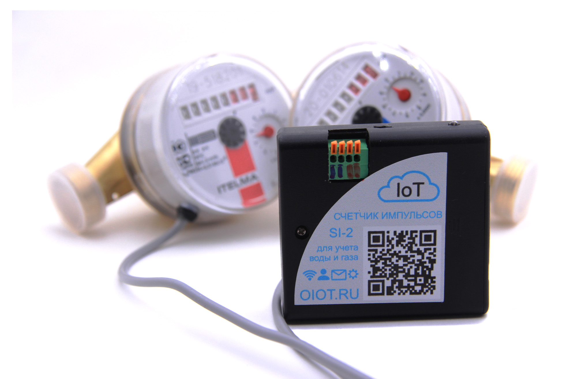 Smart pulse counter SI-2. Water meter readings via wifi