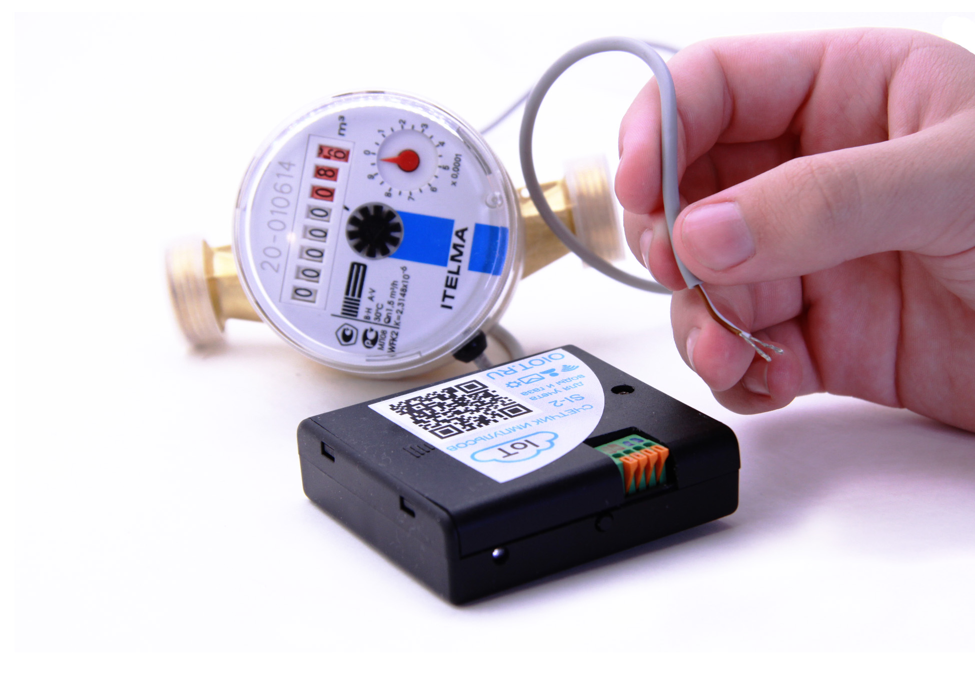 Smart pulse counter SI-2. Water meter readings via wifi